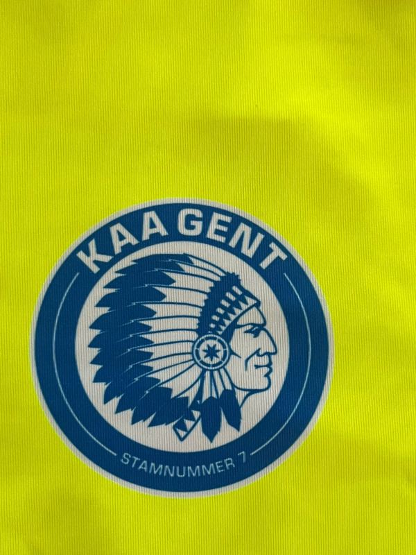 Matchworn gesigneerd KAA Gent shirt Nicklas Pedersen + Hele team