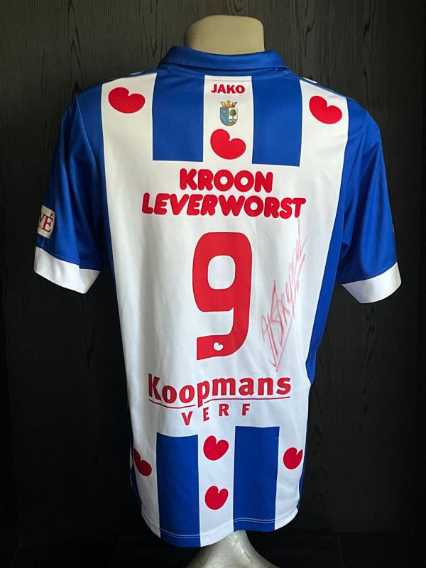 Match worn & Signed home shirt SC Heerenveen  Reza Ghoochannejhad