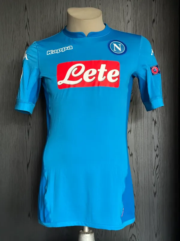 Matchworn Shirt SSC Napoli Dries Mertens Champions League