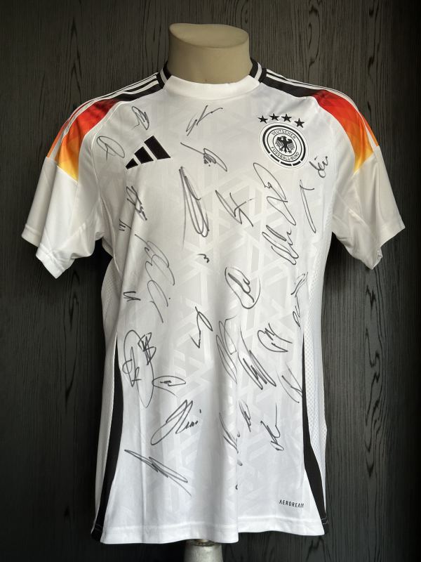 Team signed home shirt Germany Adidas