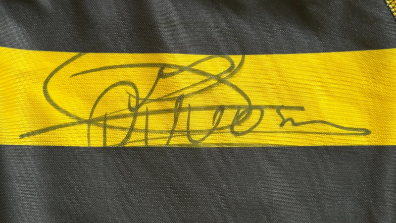 Matchworn Vitesse home shirt Peter van Vossen