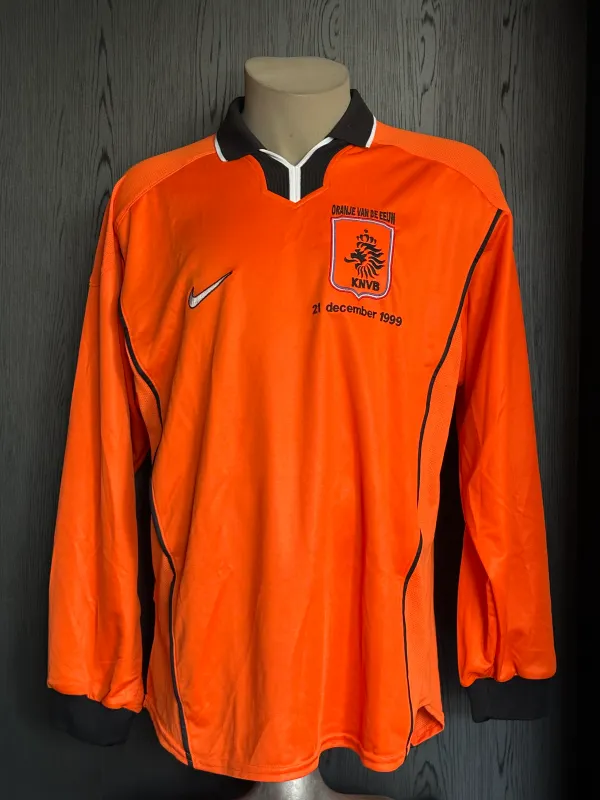 Matchworn signed Shirt Netherlands Jan Wouters – Oranje van de Eeuw 1999