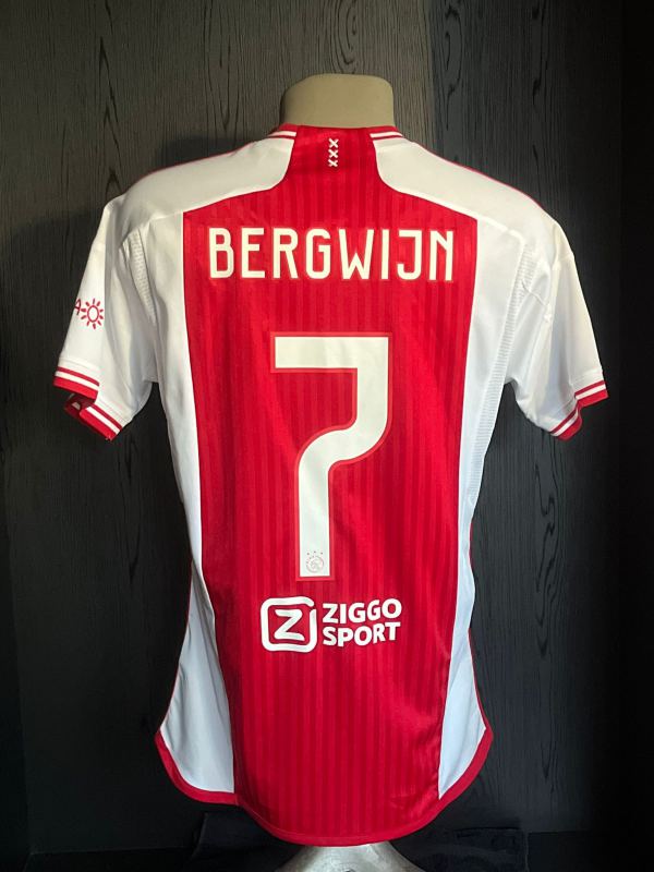 Match worn home shirt Ajax Amsterdam Steven Bergwijn