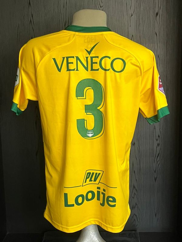 Matchworn en gesigneerd Ado den Haag shirt Hervé Matthys