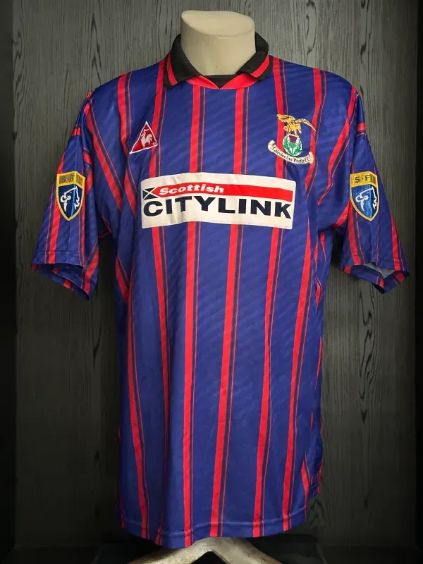 Matchworn shirt Caledonian Thistle FC Brian Thomson FA Cup vs Rangers FC