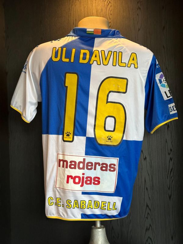Match worn shirt Sabadell FC Ulises Dávila