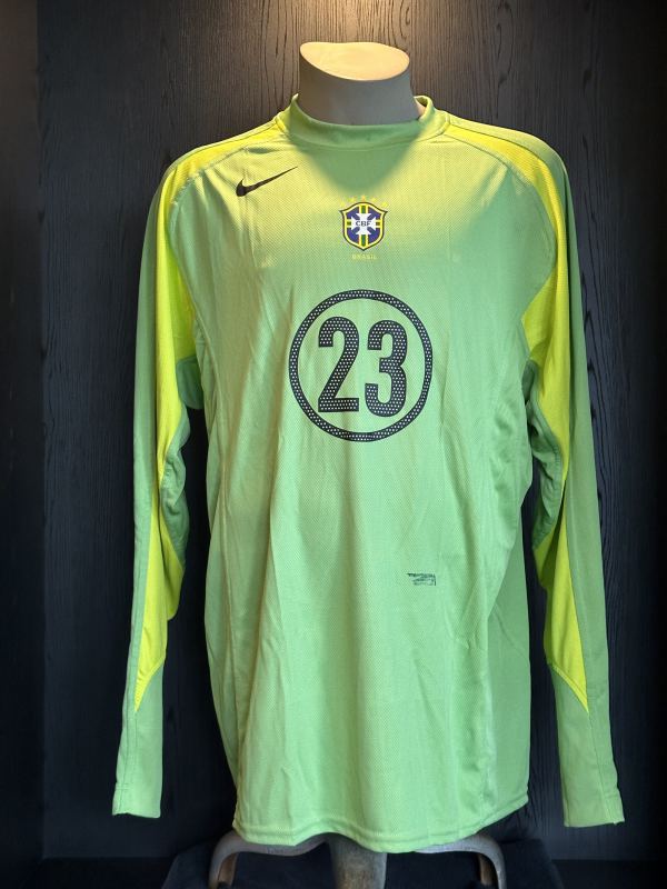 Match worn goalkeeper shirt Brazil Heurelho Gomes