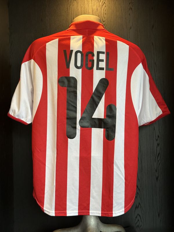 Match worn home shirt PSV Johan Vogel 