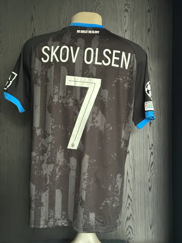 Matchworn Club Brugge Shirt Skov Olsen Champions League