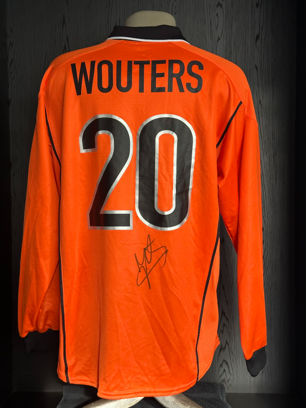 Matchworn signed Shirt Netherlands Jan Wouters – Oranje van de Eeuw 1999