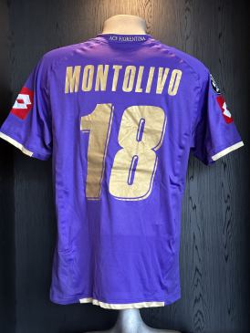 Match worn home shirt Fiorentina Riccardo Montolivo