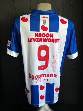 Match worn & Signed home shirt SC Heerenveen  Reza Ghoochannejhad