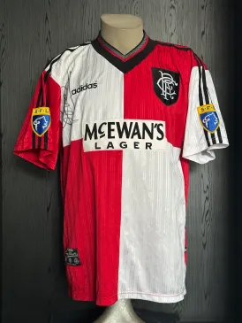 Matchworn Glasgow Rangers FC home shirt Peter van Vossen