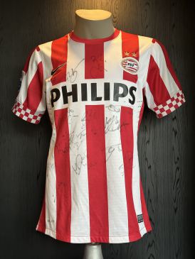 Match worn home shirt PSV Dries Mertens + signed by the squad