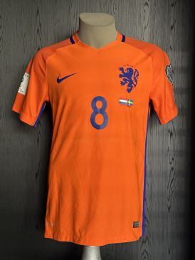 Match worn/prepared shirt Netherlands Tony Vilhena vs Sweden