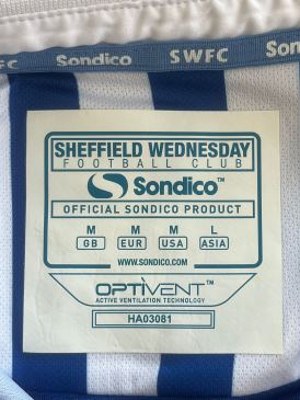  Match Worn Shirt Sheffield Wednesday Glenn Loovens