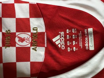Match worn home shirt Liverpool FC Ryan Babel 