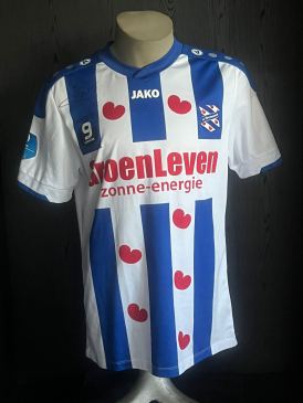 Matchworn gesigneerd SC Heerenveen shirt Sam Lammers 