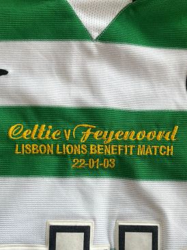 Matchworn Shirt Celtic Bobby Petta special Lisbon Lions Match vs Feyenoord