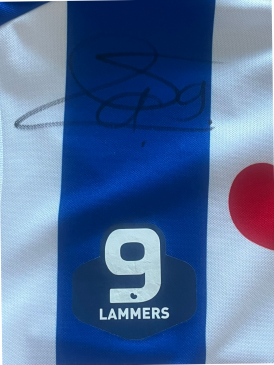 Matchworn gesigneerd SC Heerenveen shirt Sam Lammers 