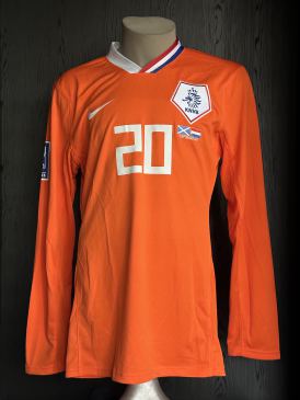 Match worn Home shirt Netherlands Ryan Babel 