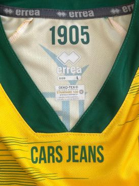 Matchworn en gesigneerd Ado den Haag shirt Hervé Matthys