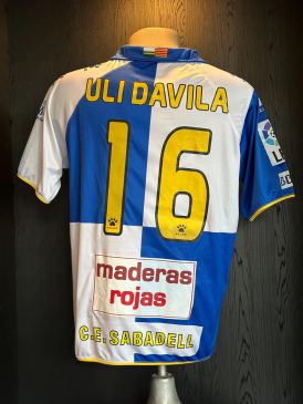 Match worn shirt Sabadell FC Ulises Dávila