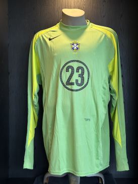 Match worn goalkeeper shirt Brazil Heurelho Gomes